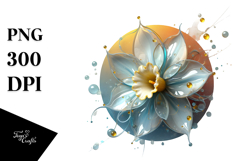 Abstract Daffodil PNG Product Image 1