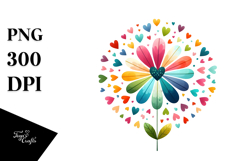 Cute Digital Painting of Flowers PNG Product Image 1