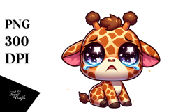 Cute Sparkling Giraffe PNG Product Image 1