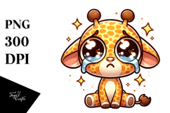 Cute Sparkling Giraffe PNG Product Image 1