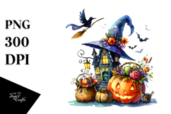 Simple Witch Halloween Clipart Product Image 1