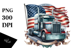 Vintage Semi Truck with Ribbons, 20 oz Tumbler Product Image 1