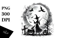 a Watercolor Style Simplistic Halloween PNG Product Image 3
