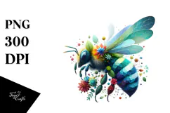 Vibrant Watercolor Bee, 20 oz Tumbler Product Image 1