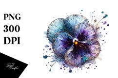 Abstract Shiny Pansy Like Material | Sublimation Clipart Product Image 1