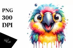 Smiling Parrot Tongue Dripping | Sublimation | Clipart Product Image 3