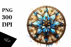 stained glass lobelia shiny with golden Product Image 1