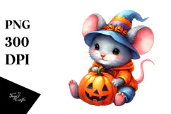 Cute Baby Mouse for Halloween PNG Product Image 1