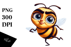 Silly Goofy Bee PNG Product Image 1