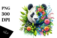 Vibrant Watercolor Panda, 20 oz Tumbler Product Image 1