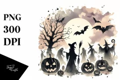 Vintage Warlock Halloween Image, Transparent PNG Product Image 3