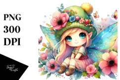 Small Cute Fairy Tumbling with Flower Petals Product Image 3