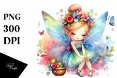 Colorful Cute Fairy Clipart Product Image 3