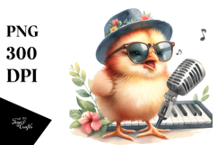 Energetic Baby Chicken PNG Product Image 1