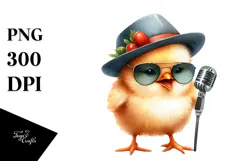 Energetic Baby Chicken PNG Product Image 1