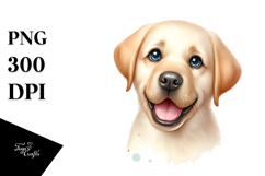 Cute Happy Labrador Retriever, High-Res PNG Product Image 1