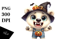 Baby Polar Bear Halloween | Sublimation Clipart Product Image 3