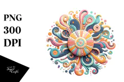 Colorful Wimsicall Sun Pastel Clipart Product Image 1