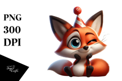 Cute Cartoon Fox PNG Product Image 1