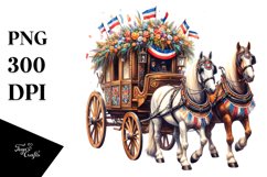Vintage Oilish Horse Wagon Confetti | Sublimation | Clipart Product Image 1