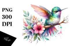 Baby Hummingbird Sublimation Clipart Product Image 1