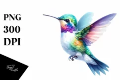 Baby Hummingbird Sublimation Clipart Product Image 1