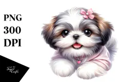 Cartoon Shih Tzu, Transparent PNG Product Image 1