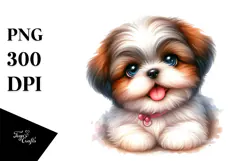 Happy Baby Shih Tzu PNG Product Image 1