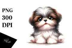 Happy Baby Shih Tzu PNG Product Image 1
