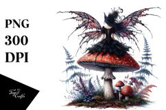 Gothic Fairy on Mushroom, 20 oz Tumbler Product Image 1