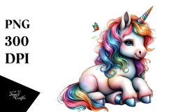 Colorful Baby Unicorn with Street Scene Product Image 3