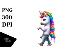 Colorful Baby Unicorn with Street Scene Product Image 1