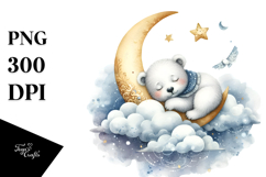 Adorned Baby Polar Bear PNG Product Image 1