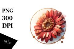 Gerbera Stained | Sublimation | Clipart Product Image 1