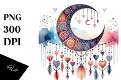 Boho Half Moon PNG Product Image 1