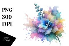 Shiny Delphinium -like Abstract, 20 oz Tumbler PNG Product Image 1