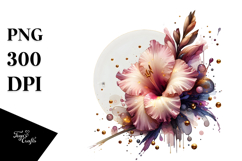 Abstract Glossy Gladiolus PNG Product Image 1