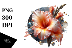 Abstract Gladiolus PNG Product Image 1