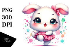 Cute Baby Rabbit with Big Eyes PNG Product Image 1
