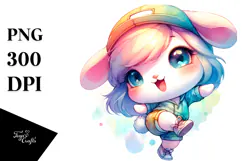 Cute Baby Rabbit Dancing Awkwardly PNG Product Image 1
