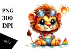 Goofy Baby Lion PNG Product Image 1