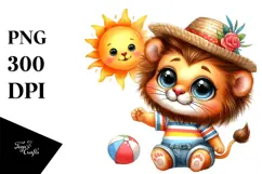 Goofy Baby Lion PNG Product Image 1