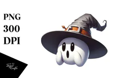 Funny Digital Painting of Witch Hat PNG Product Image 1