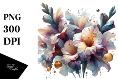 Abstract y Gladiolus PNG Product Image 1