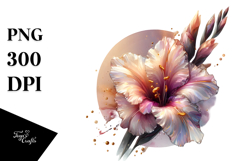 Abstract Gladiolus PNG Product Image 1