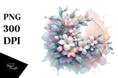 Shiny Jasmine -like Abstract, 20 oz Tumbler PNG Product Image 1