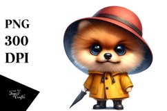 Funny Pomeranian Baby Clipart Product Image 3