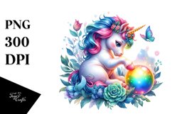 Colorful Baby Unicorn with Magic Orb Product Image 3