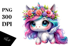 Vibrant Baby Unicorn PNG Product Image 1