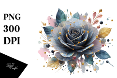 3D Rose Splash PNG Product Image 1